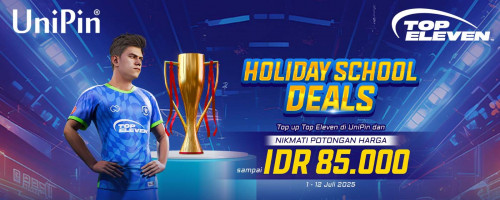 [Holiday School Deals] Top Up Top Eleven di UniPin & Dapatkan Potongan Harga hingga IDR 85.000!!